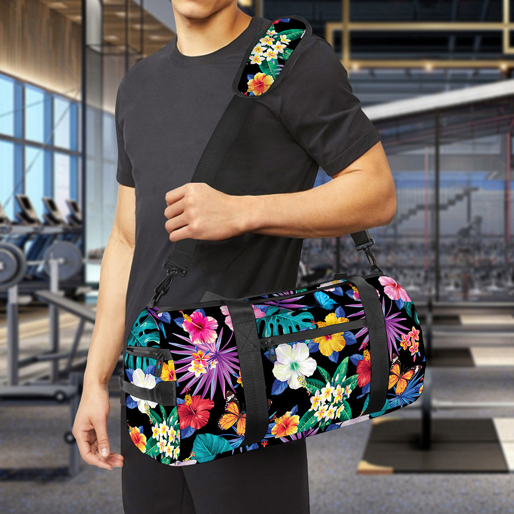 Colorful Tropical Jungle Hawaiian Print Gym Bag