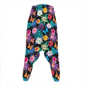 Colorful Tropical Jungle Hawaiian Print Hammer Pants