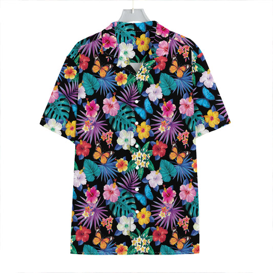 Colorful Tropical Jungle Hawaiian Print Hawaiian Shirt