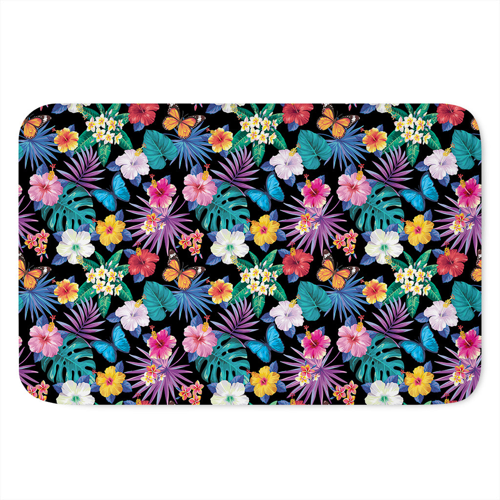 Colorful Tropical Jungle Hawaiian Print Indoor Door Mat