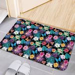 Colorful Tropical Jungle Hawaiian Print Indoor Door Mat