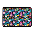 Colorful Tropical Jungle Hawaiian Print Kitchen Mat