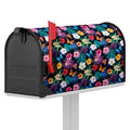 Colorful Tropical Jungle Hawaiian Print Mailbox Cover