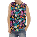 Colorful Tropical Jungle Hawaiian Print Men's Fitness Tank Top