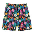 Colorful Tropical Jungle Hawaiian Print Men's Swim Trunks