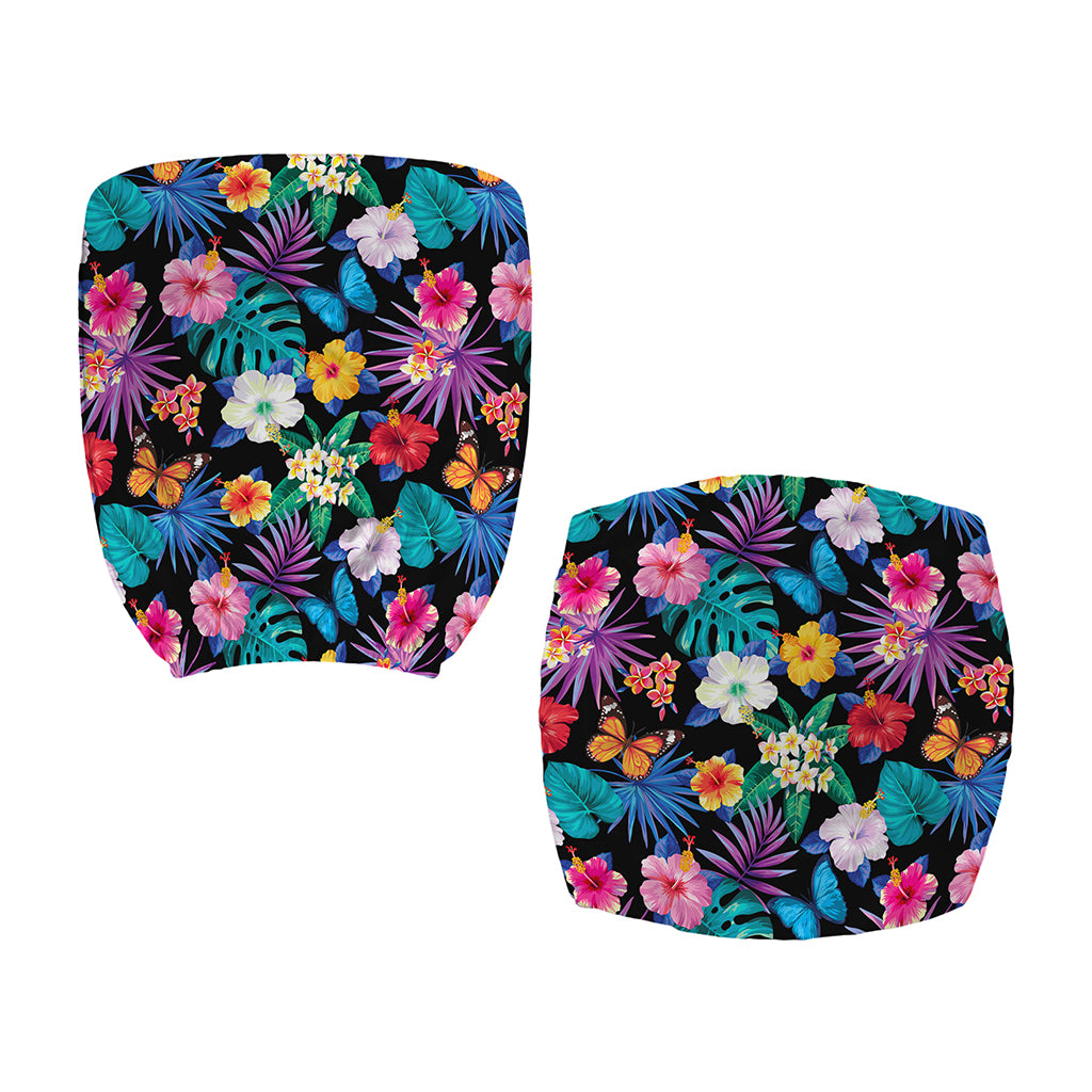 Colorful Tropical Jungle Hawaiian Print Office Chair Cover