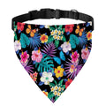 Colorful Tropical Jungle Hawaiian Print Over The Collar Dog Bandana