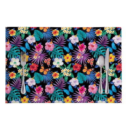 Colorful Tropical Jungle Hawaiian Print Placemat