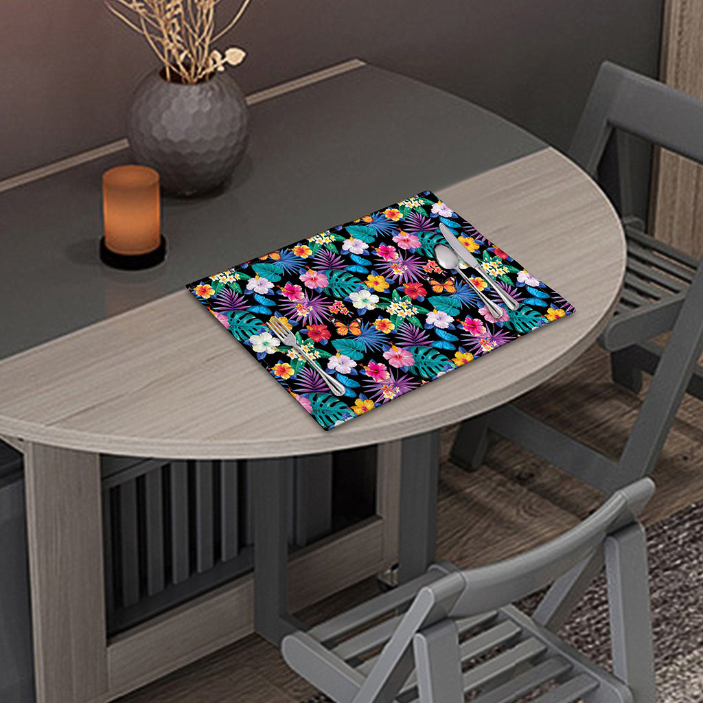 Colorful Tropical Jungle Hawaiian Print Placemat