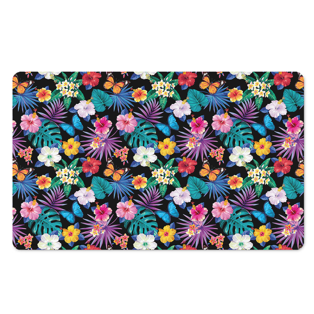 Colorful Tropical Jungle Hawaiian Print Polyester Doormat