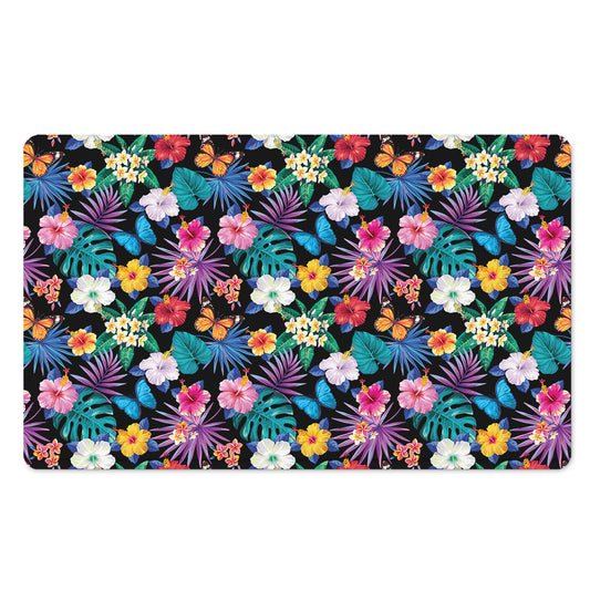 Colorful Tropical Jungle Hawaiian Print Polyester Doormat
