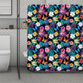 Colorful Tropical Jungle Hawaiian Print Polyester Shower Curtain