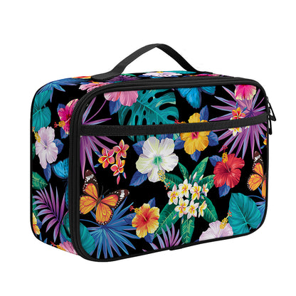 Colorful Tropical Jungle Hawaiian Print Portable Lunch Bag