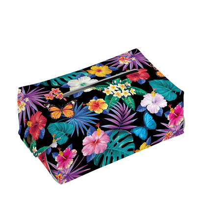 Colorful Tropical Jungle Hawaiian Print Rectangle Tissue Box Cover