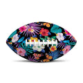 Colorful Tropical Jungle Hawaiian Print Rugby Ball