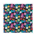 Colorful Tropical Jungle Hawaiian Print Silk Bandana