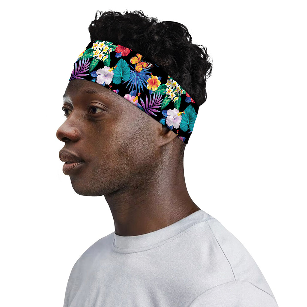 Colorful Tropical Jungle Hawaiian Print Sports Headband