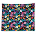 Colorful Tropical Jungle Hawaiian Print Tapestry