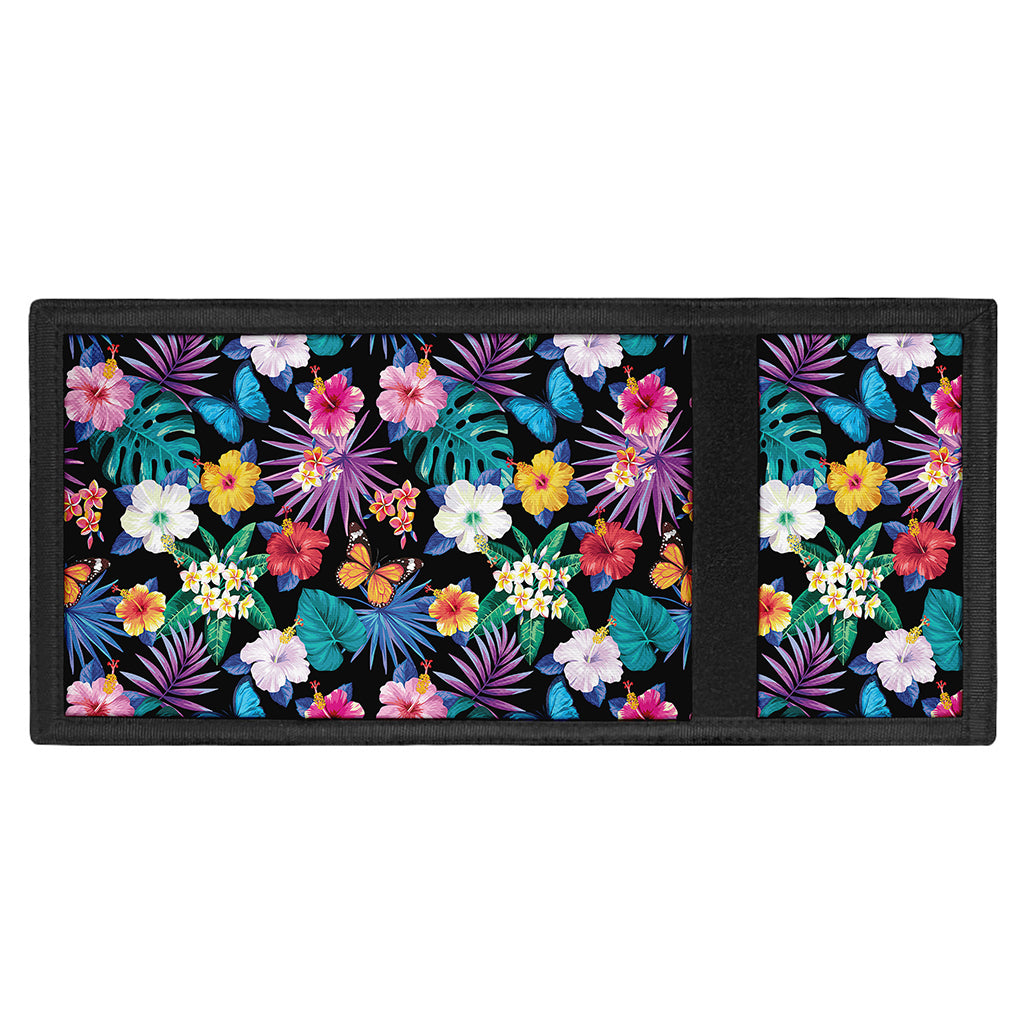 Colorful Tropical Jungle Hawaiian Print Trifold Wallet