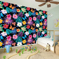 Colorful Tropical Jungle Hawaiian Print Wall Sticker