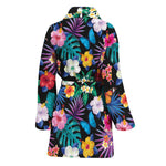 Colorful Tropical Jungle Hawaiian Print Women's Bathrobe