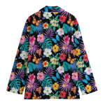 Colorful Tropical Jungle Hawaiian Print Women's Blazer