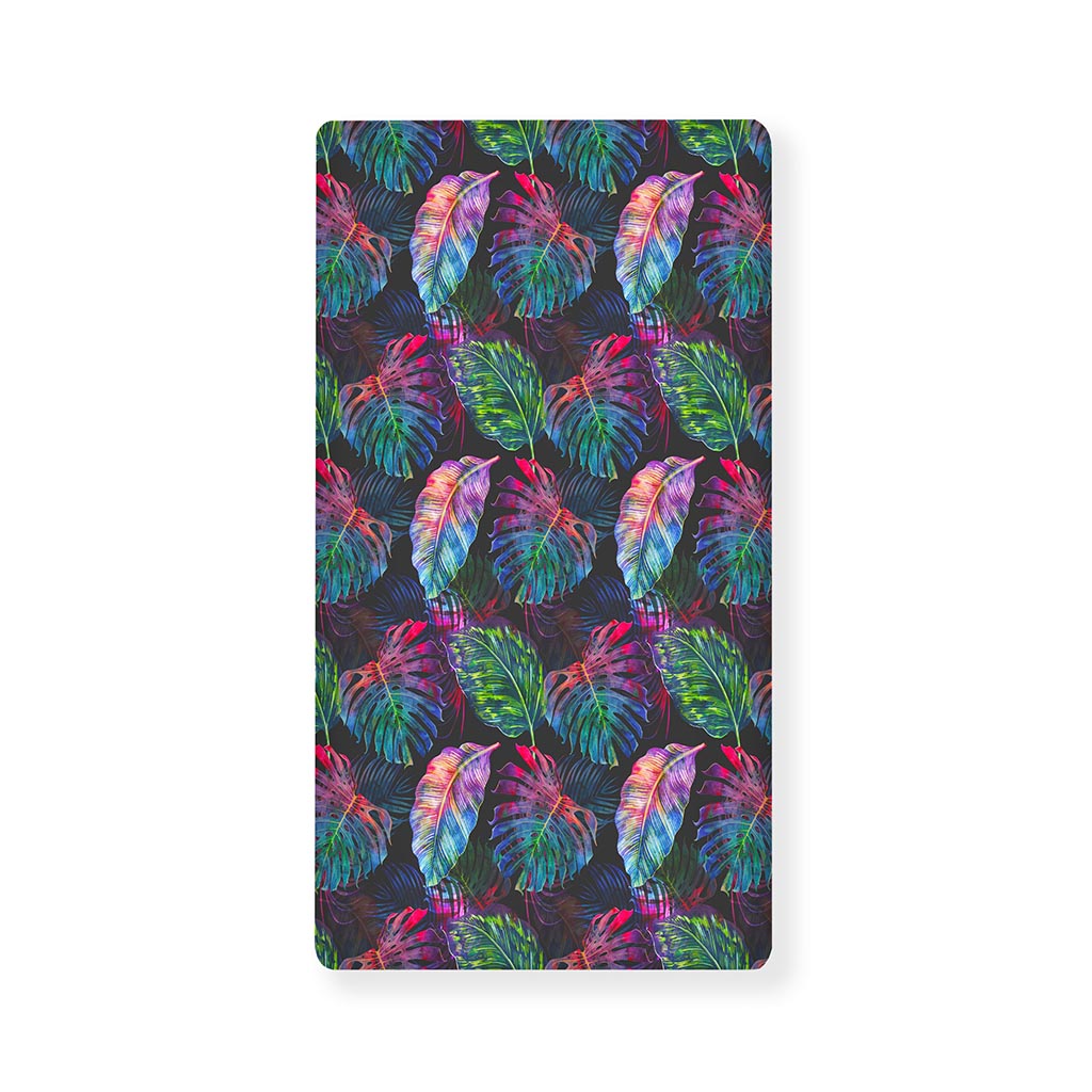 Colorful Tropical Leaves Pattern Print Baby Crib Sheet