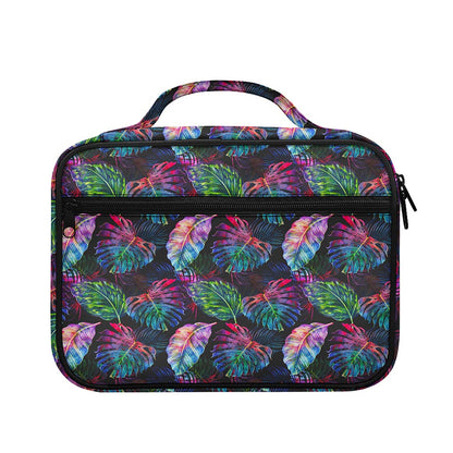 Colorful Tropical Leaves Pattern Print Briefcase Bible Bag