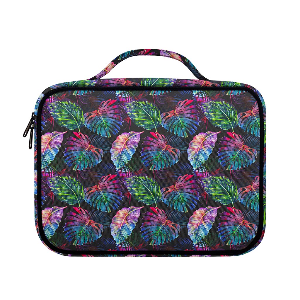 Colorful Tropical Leaves Pattern Print Briefcase Bible Bag