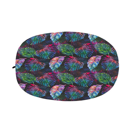 Colorful Tropical Leaves Pattern Print Car Side Mirror Covers