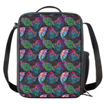 Colorful Tropical Leaves Pattern Print Crossbody Lunch Bag