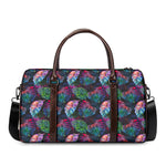 Colorful Tropical Leaves Pattern Print Duffle Bag