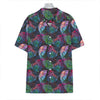 Colorful Tropical Leaves Pattern Print Hawaiian Shirt