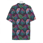 Colorful Tropical Leaves Pattern Print Hawaiian Shirt