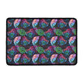 Colorful Tropical Leaves Pattern Print Kitchen Mat