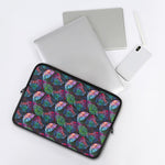 Colorful Tropical Leaves Pattern Print Laptop Sleeve