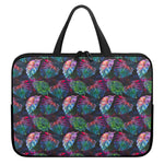 Colorful Tropical Leaves Pattern Print Laptop Sleeve With Handle