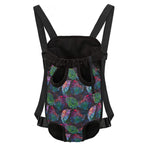 Colorful Tropical Leaves Pattern Print Pet Carrier Backpack