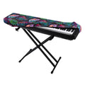 Colorful Tropical Leaves Pattern Print Piano Keyboard Cover
