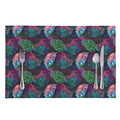 Colorful Tropical Leaves Pattern Print Placemat