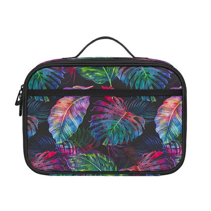 Colorful Tropical Leaves Pattern Print Portable Lunch Bag