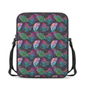 Colorful Tropical Leaves Pattern Print Rectangular Crossbody Bag