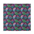 Colorful Tropical Leaves Pattern Print Silk Bandana