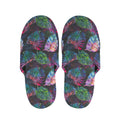Colorful Tropical Leaves Pattern Print Slippers