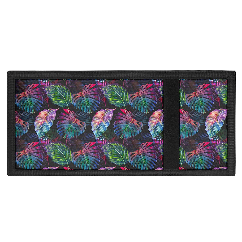 Colorful Tropical Leaves Pattern Print Trifold Wallet