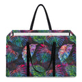 Colorful Tropical Leaves Pattern Print Utility Tote Bag