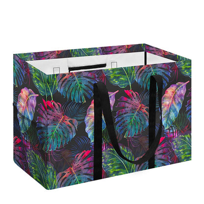 Colorful Tropical Leaves Pattern Print Utility Tote Bag
