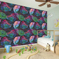 Colorful Tropical Leaves Pattern Print Wall Sticker