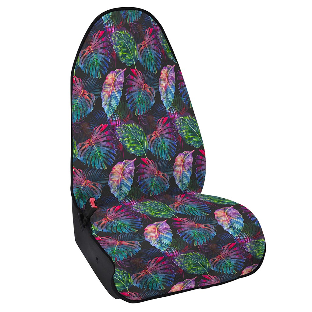 Colorful Tropical Leaves Pattern Print Waterproof Car Seat Cover