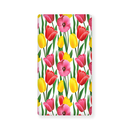 Colorful Tulip Pattern Print Baby Crib Sheet